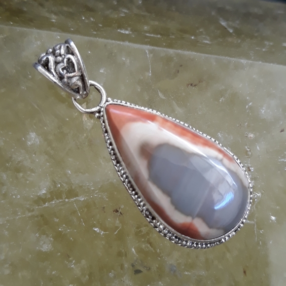 Imperial Jasper Sterling silver Pendant - Picture 5 of 8
